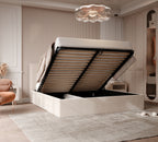 Polsterbett Arlina mit Bettkasten, Samtbezug