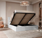 Polsterbett Arlina mit Bettkasten, Samtbezug