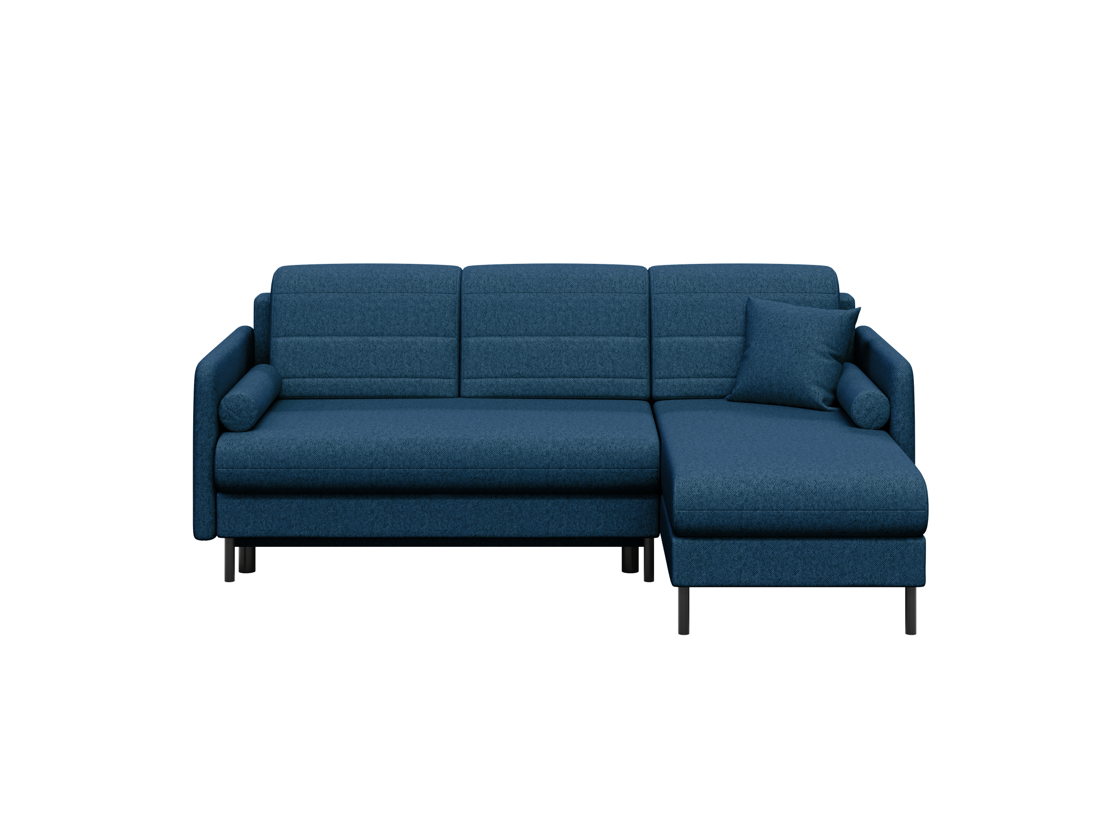 Bellari L-förmiges Ecksofa, universelle Seite mit Schlaffunktion und Bettkasten, Element-Samtbezug