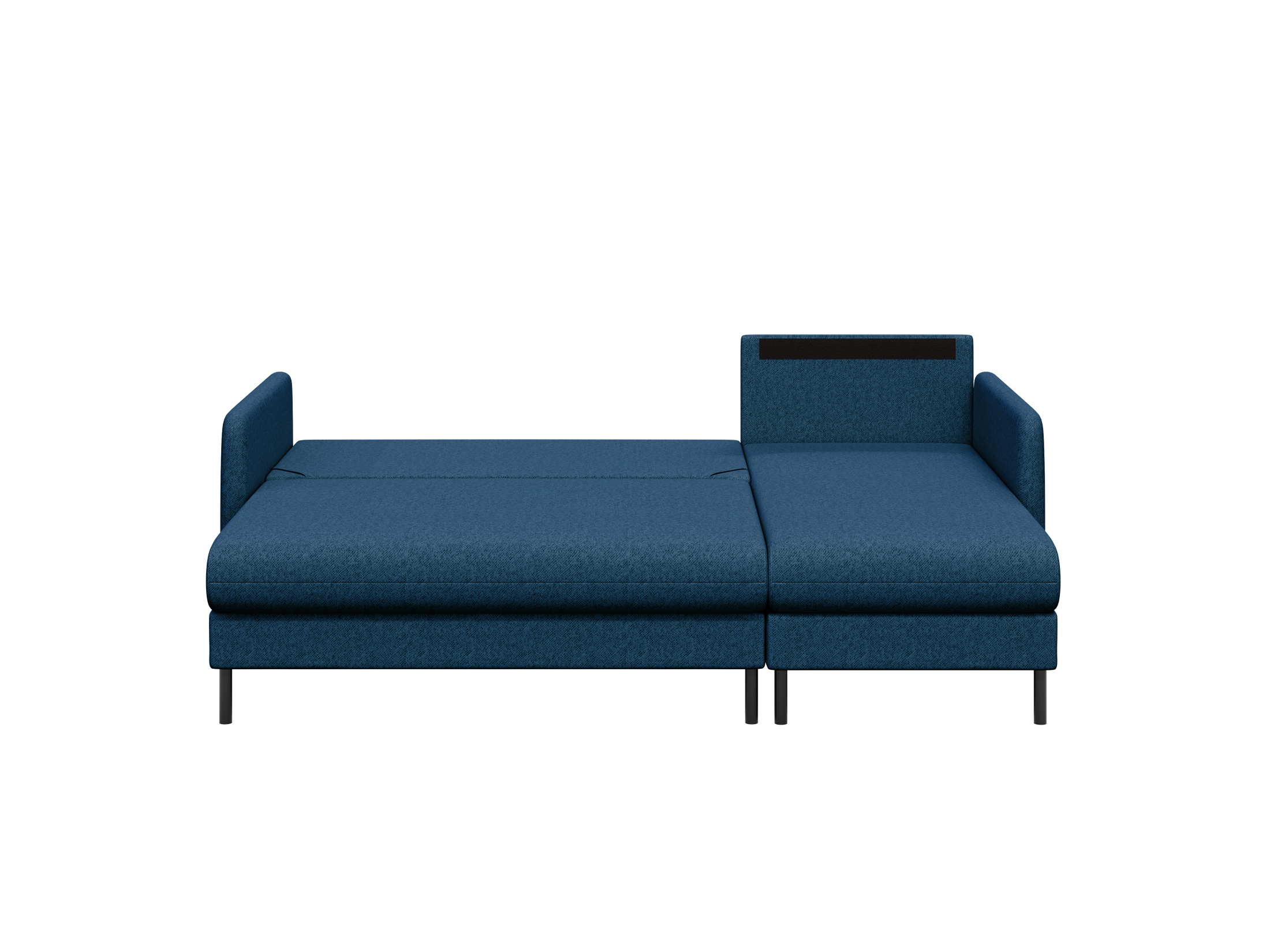 Bellari L-förmiges Ecksofa, universelle Seite mit Schlaffunktion und Bettkasten, Element-Samtbezug