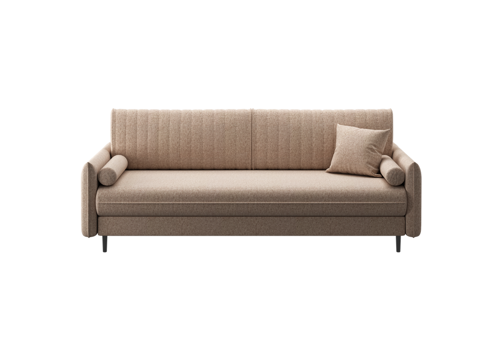 Bolivio 3R Dreisitzer-Schlafsofa – Stoffelement Samt