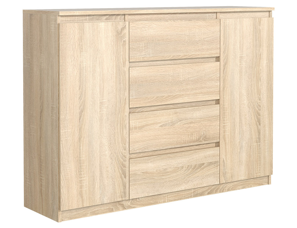 Rondo – stilvolle Kommode, 120 cm, erhältlich in 3 Farben. Farbe: Weiß