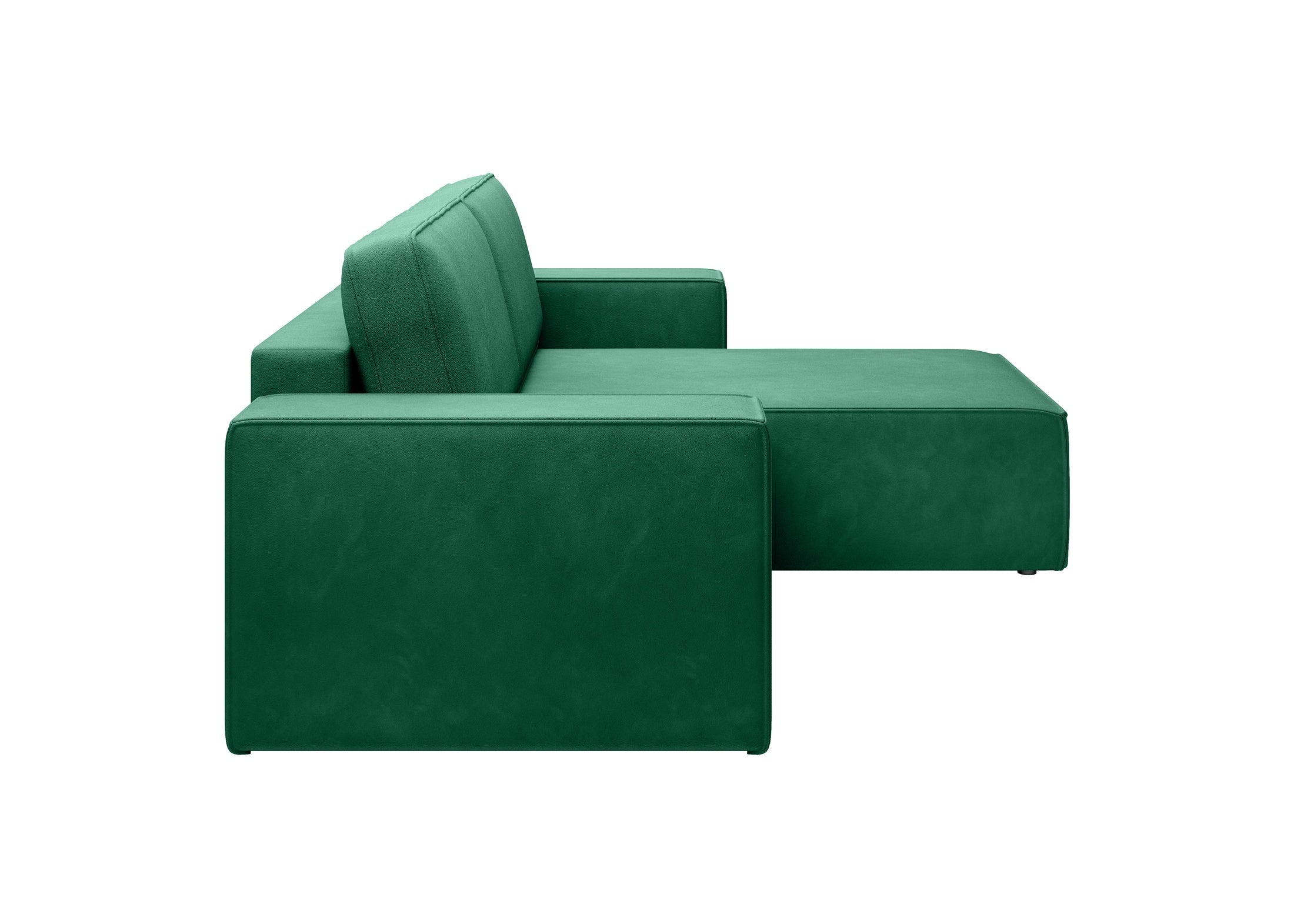 Lunari L-förmiges Ecksofa – mit Schlaffunktion und Bettkasten, Bezug aus magischem Samt