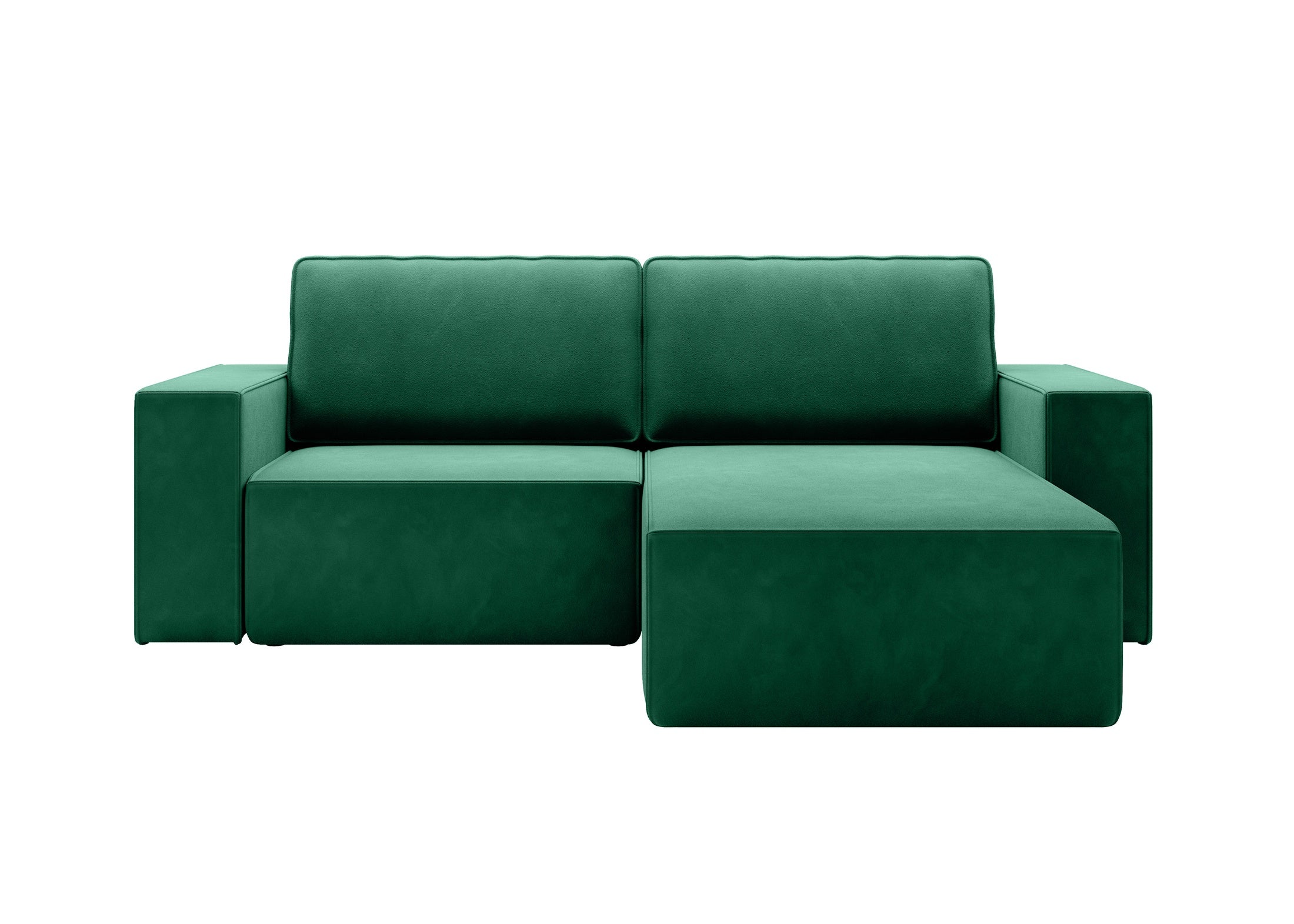 Lunari L-förmiges Ecksofa – mit Schlaffunktion und Bettkasten, Bezug aus magischem Samt