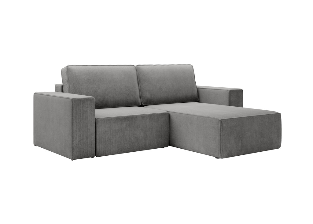 Lunari L-förmiges Ecksofa – mit Schlaffunktion und Bettkasten, Bezug aus Scala-Cord