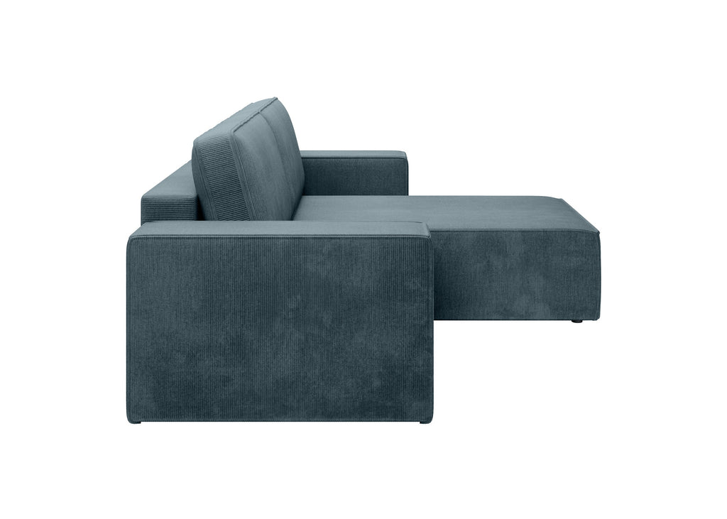 Lunari L-förmiges Ecksofa – mit Schlaffunktion und Bettkasten, Bezug aus Scala-Cord