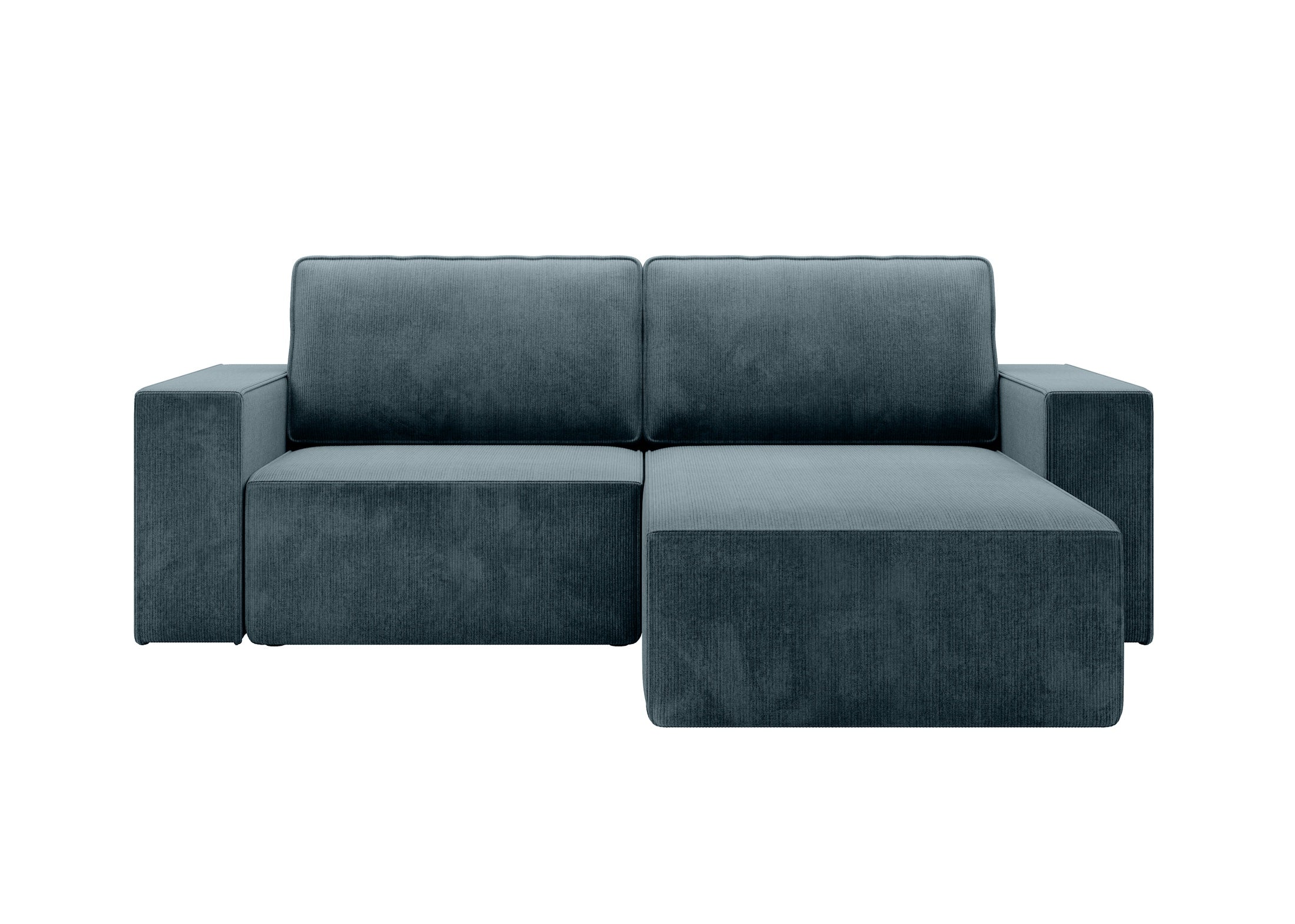 Narożnik Lunari L kształtny - z funkcją spania i pojemnikiem na pościel tkanina scala sztruks