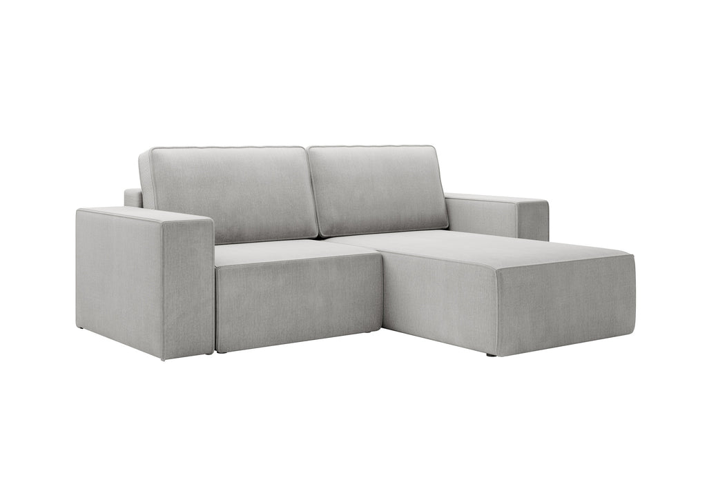 Lunari L-förmiges Ecksofa – mit Schlaffunktion und Bettkasten, Bezug aus Scala-Cord