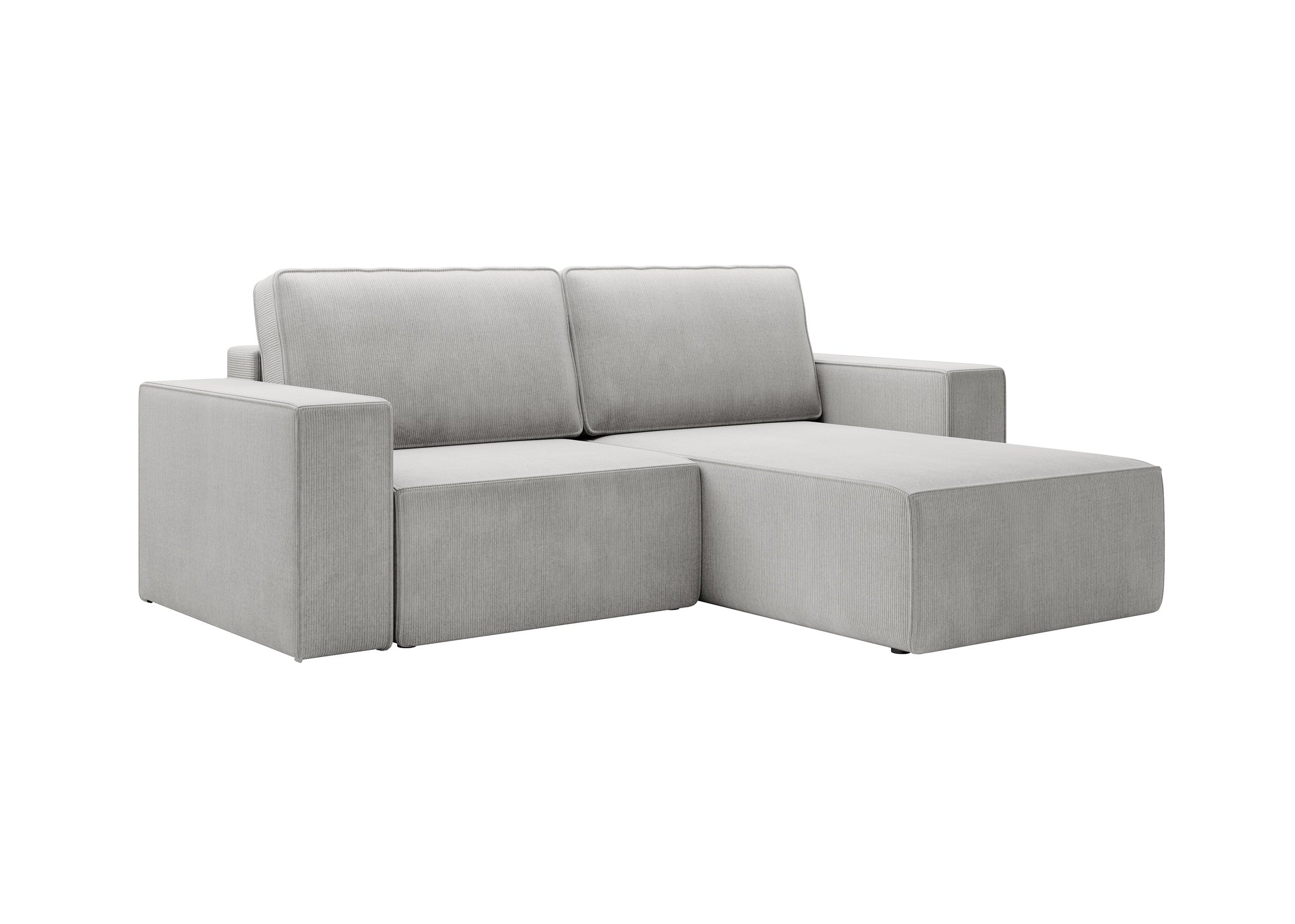 Lunari L-förmiges Ecksofa – mit Schlaffunktion und Bettkasten, Bezug aus Scala-Cord