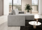 Lunari L-förmiges Ecksofa – mit Schlaffunktion und Bettkasten, Bezug aus Scala-Cord