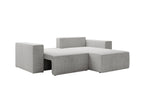 Lunari L-förmiges Ecksofa – mit Schlaffunktion und Bettkasten, Bezug aus Scala-Cord