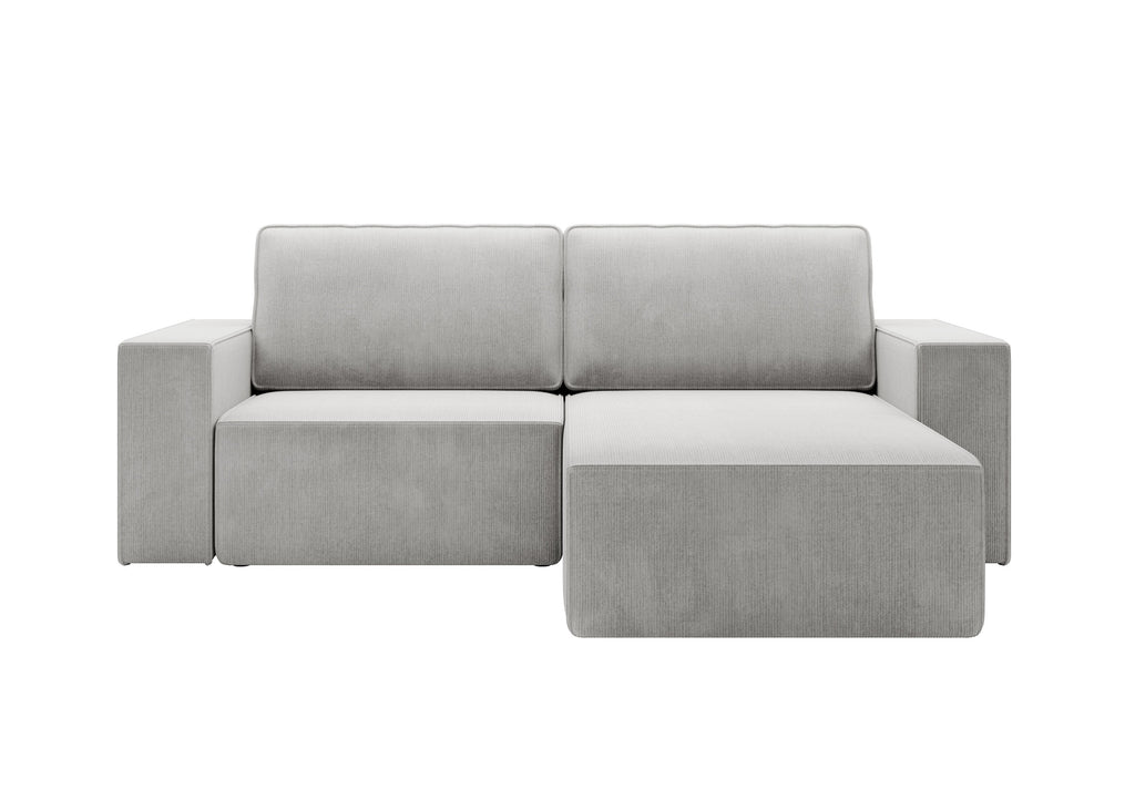 Lunari L-förmiges Ecksofa – mit Schlaffunktion und Bettkasten, Bezug aus Scala-Cord