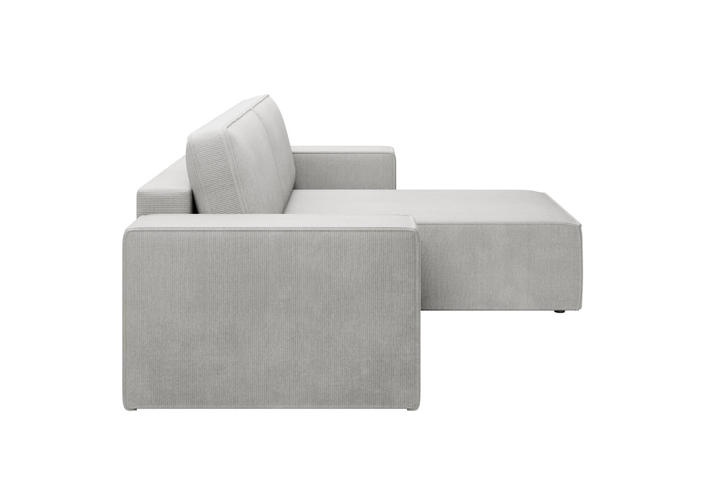 Lunari L-förmiges Ecksofa – mit Schlaffunktion und Bettkasten, Bezug aus Scala-Cord