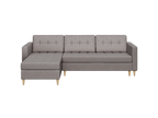 Norvik L-förmiges Ecksofa im skandinavischen Stil aus Element-Samtstoff