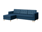 Norvik L-förmiges Ecksofa im skandinavischen Stil aus Element-Samtstoff