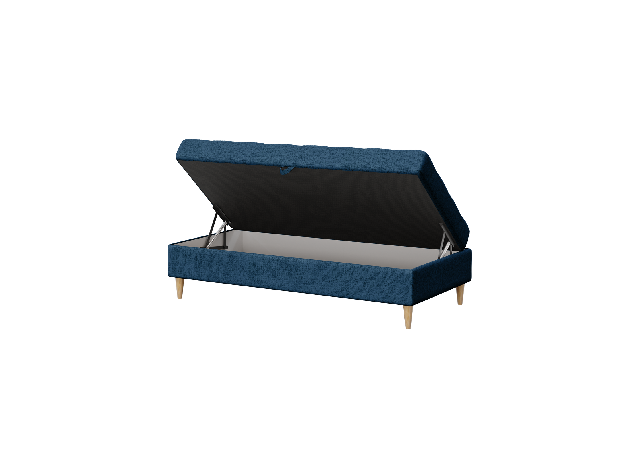 Narożnik Norvik z pufą- L kształtny styl skandynawski z funkcją spania i pojemnikiem tkanina Element welur