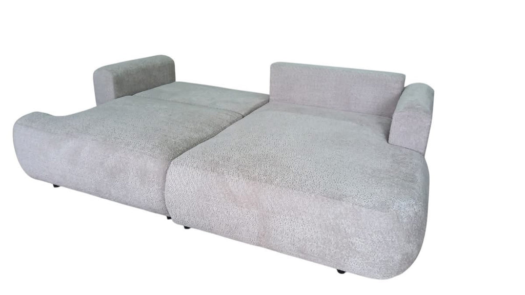 Ottimo L Ecksofa – mit Bettkasten, Schlaffunktion, pflegeleichtem Bouclé-Stoff