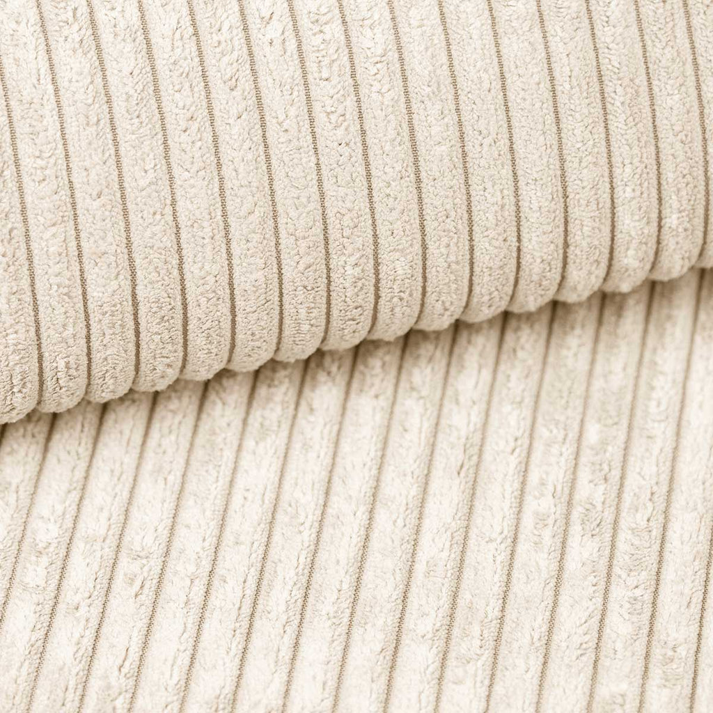 Silvano Ecksofa L-förmig mit Stauraum und Schlaffunktion, Cordstoff.