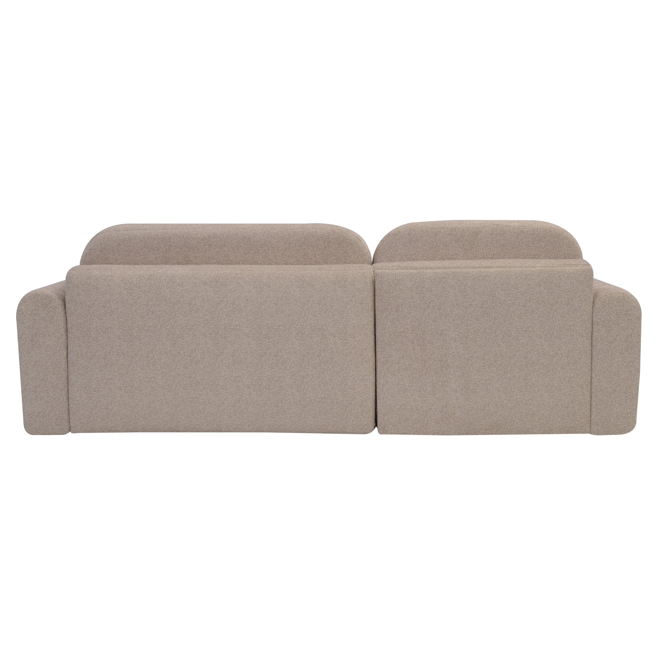 Ecksofa Renoro L-Form - mit Schlaffunktion und Bettkasten, Bezug aus Samtstoff.