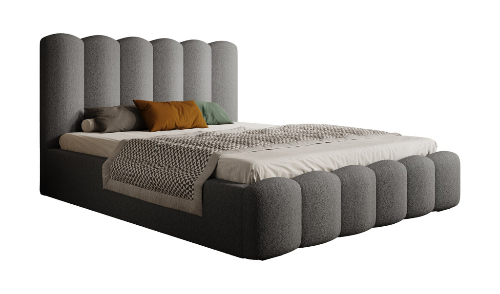 Romera Polsterbett mit Bettkasten und höhenverstellbarem Metallrahmen