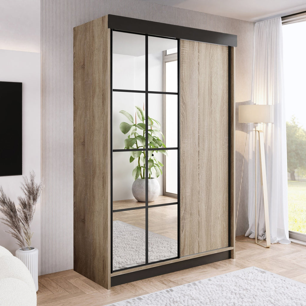 ARI 1 Kleiderschrank, 150 cm, in 3 Farben. Farbe: Weiß; Maße: 150 x 200 x 62 cm