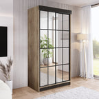 ARI 2 Kleiderschrank, 100 cm breit, in 3 Farben. Farbe: Weiß; Maße: 100 x 200 x 62 cm