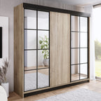 ARI 2 Kleiderschrank, 250 cm, in 3 Farben. Farbe: Weiß; Maße: 250 x 200 x 62 cm