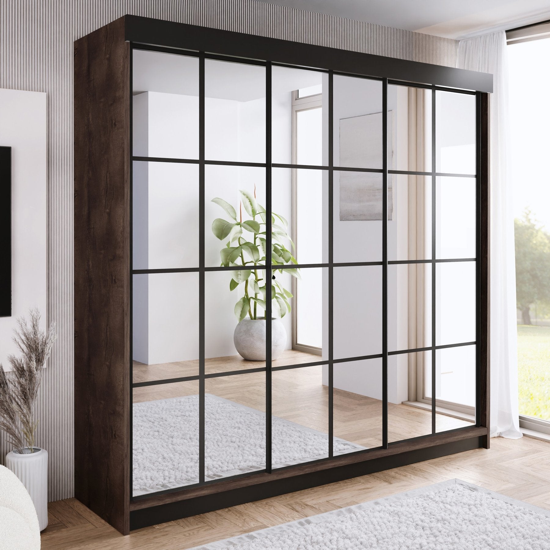 ARI 3 Kleiderschrank, 250 cm, in 3 Farben. Farbe: Weiß; Maße: 250 x 200 x 62 cm