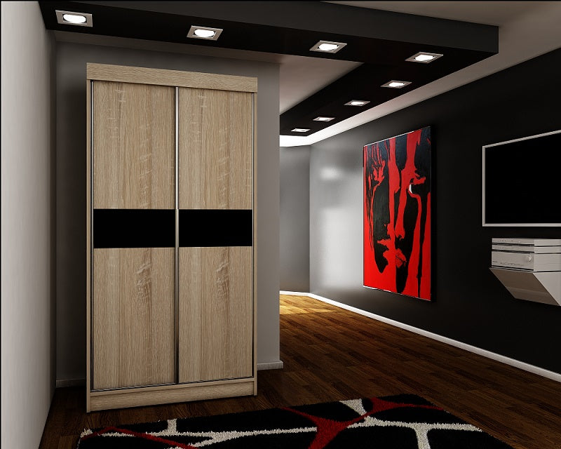 Kleiderschrank-Oberteil 4 cm, 3 Farben. Farbe: Weiß; Maße: 100 x 200 x 62 cm