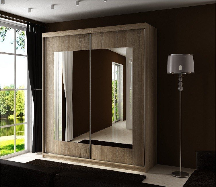 Kleiderschrankoberteil 6, 150 cm, 3 Farben. Farbe: Weiß; Maße: 150 x 200 x 62 cm