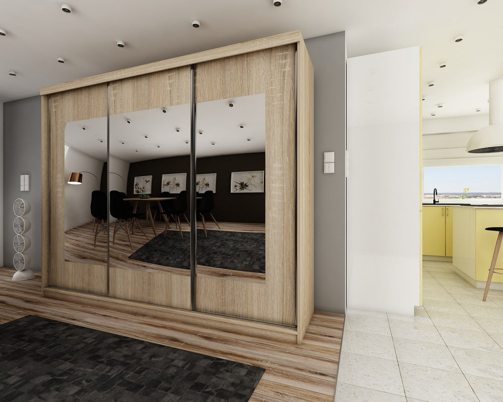 Szafa Top 6 250 cm 3 kolory. Kolor Biały; Wymiar 205x200x62