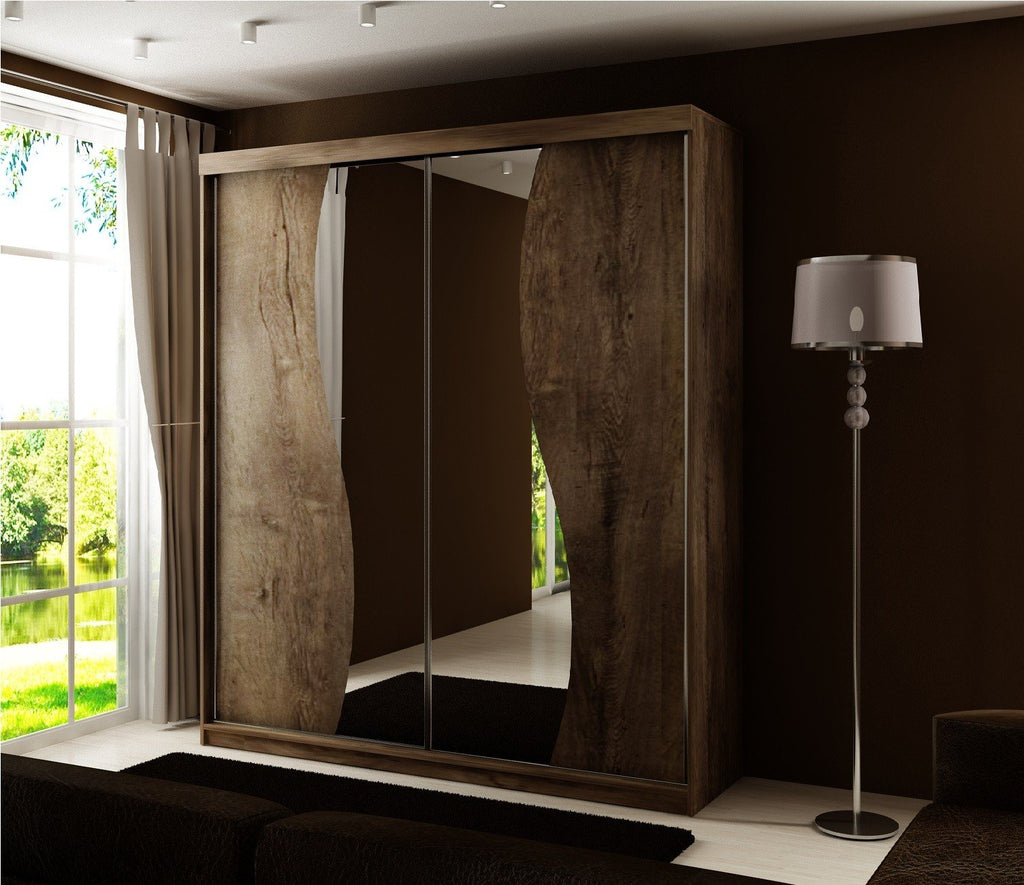 Kleiderschrankoberteil 8, 150 cm, 3 Farben. Farbe: Weiß; Maße: 150 x 200 x 62 cm