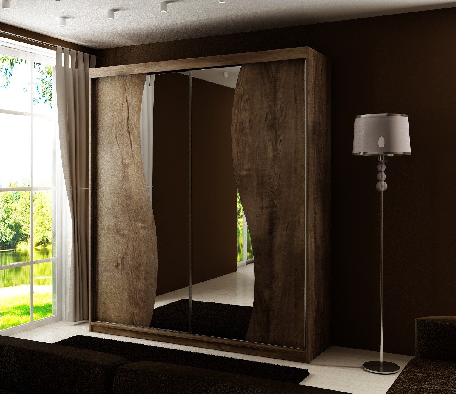 Kleiderschrankoberteil 8, 150 cm, 3 Farben. Farbe: Weiß; Maße: 150 x 200 x 62 cm