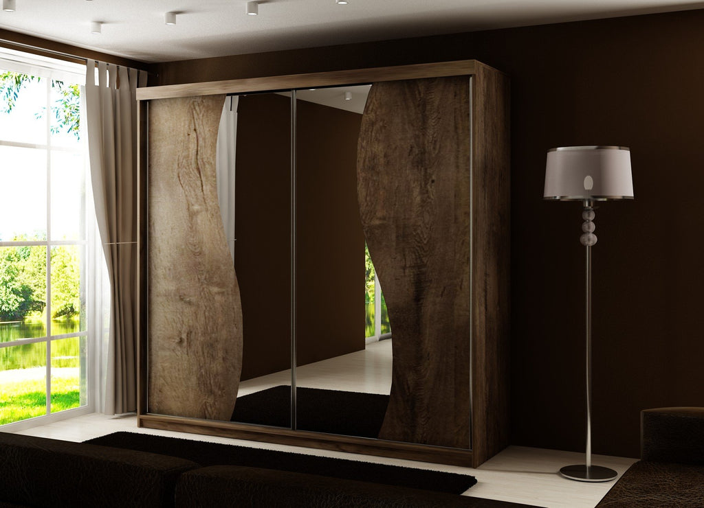 Kleiderschrankoberteil 8 200 cm, 3 Farben. Farbe: Weiß; Maße: 200 x 200 x 62 cm