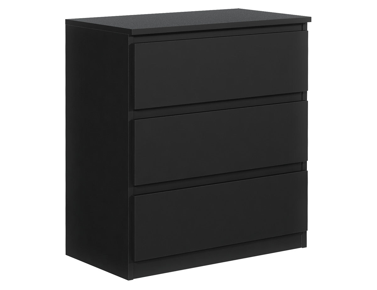 Alba – eine stilvolle Kommode mit 3 Schubladen, erhältlich in 3 Farben. Farbe: Weiß