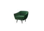 Sofka Fotel jednosobowy Avenia - na wysokich drewnianych nogach tkanina Riviera Velvet