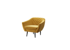 Sofka Fotel jednosobowy Avenia - na wysokich drewnianych nogach tkanina Riviera Velvet