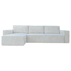 Narożnik Lovren L kształtny - z funkcją spania i pojemnikiem na pościel tkanina sztruks