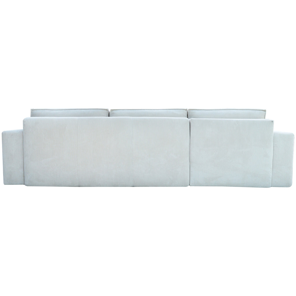 Narożnik Lovren L kształtny - z funkcją spania i pojemnikiem na pościel tkanina sztruks