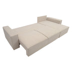 Narożnik Lovren L kształtny - z funkcją spania i pojemnikiem na pościel tkanina sztruks