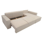 Narożnik Lovren L kształtny - z funkcją spania i pojemnikiem na pościel tkanina sztruks