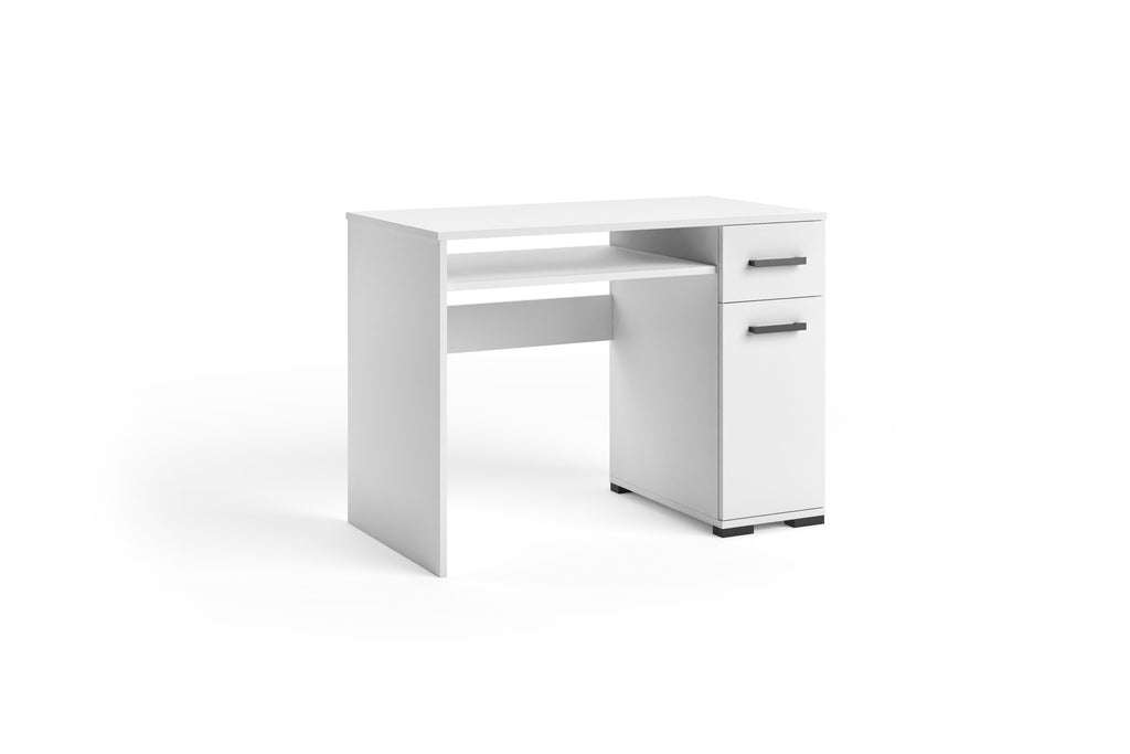 Dante Schreibtisch, 90–105 cm, in 5 Farben. Farbe: Weiß; Maße: 90 x 75 x 56 cm