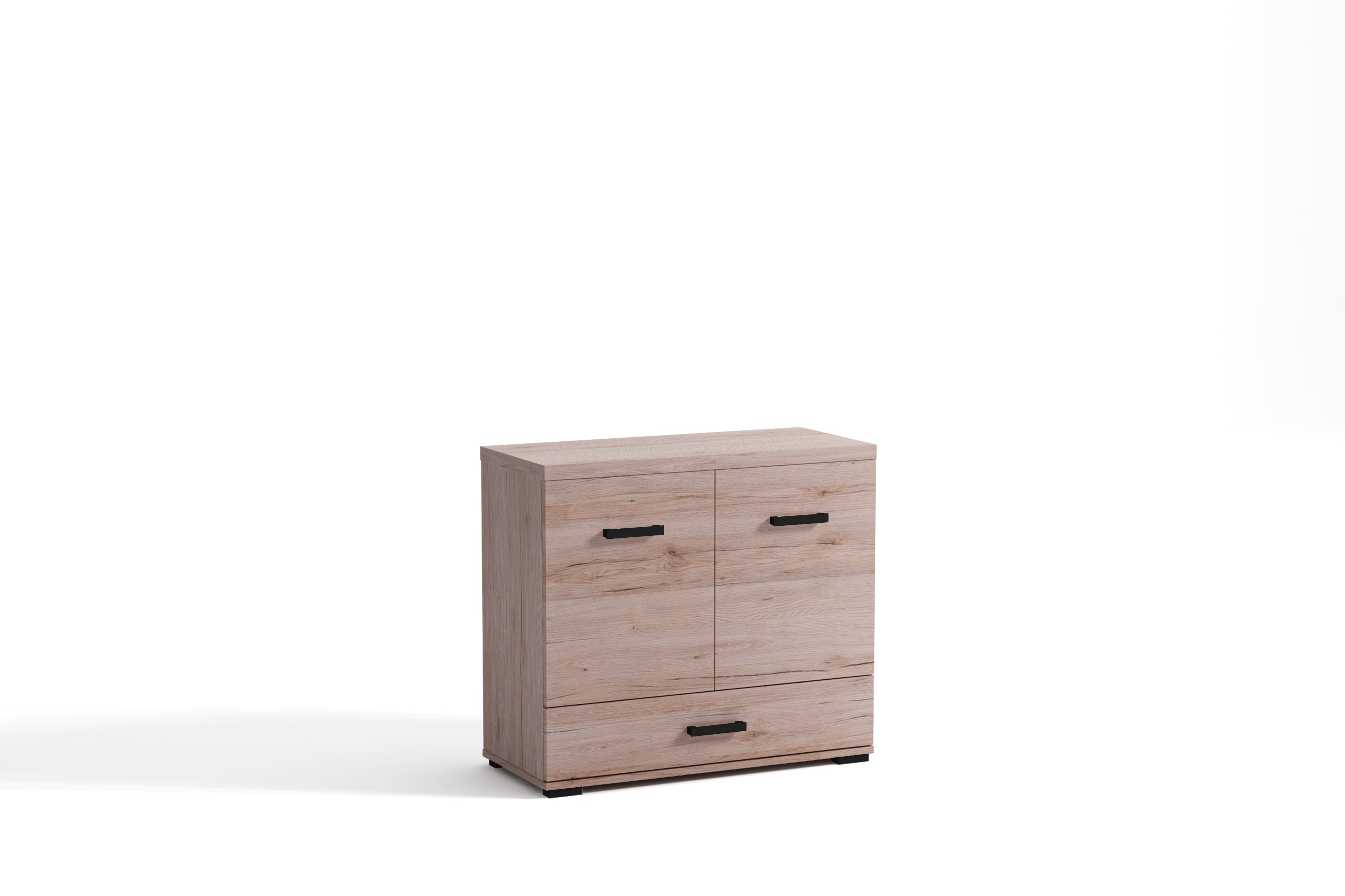 Schrank 2 Duo 90 cm, 2 Farben. Farbe: Sonoma Oak; Maße: 90 x 85 x 40 cm