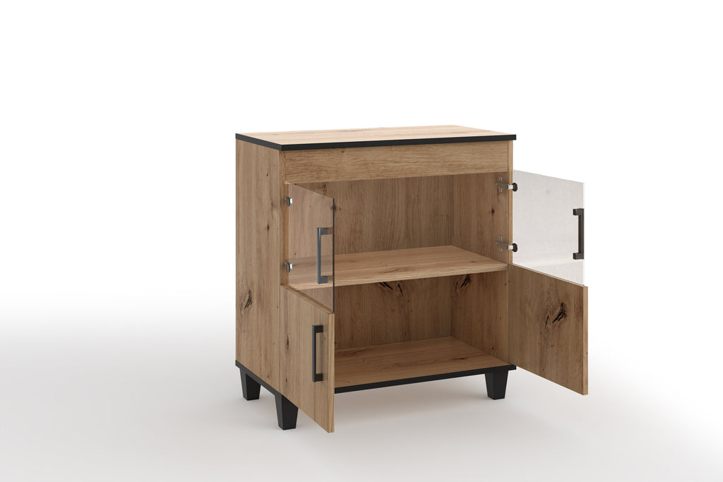 Vetro Schrank, 80 cm. Farbe: Artisan; Maße: 80 x 90 x 40 cm