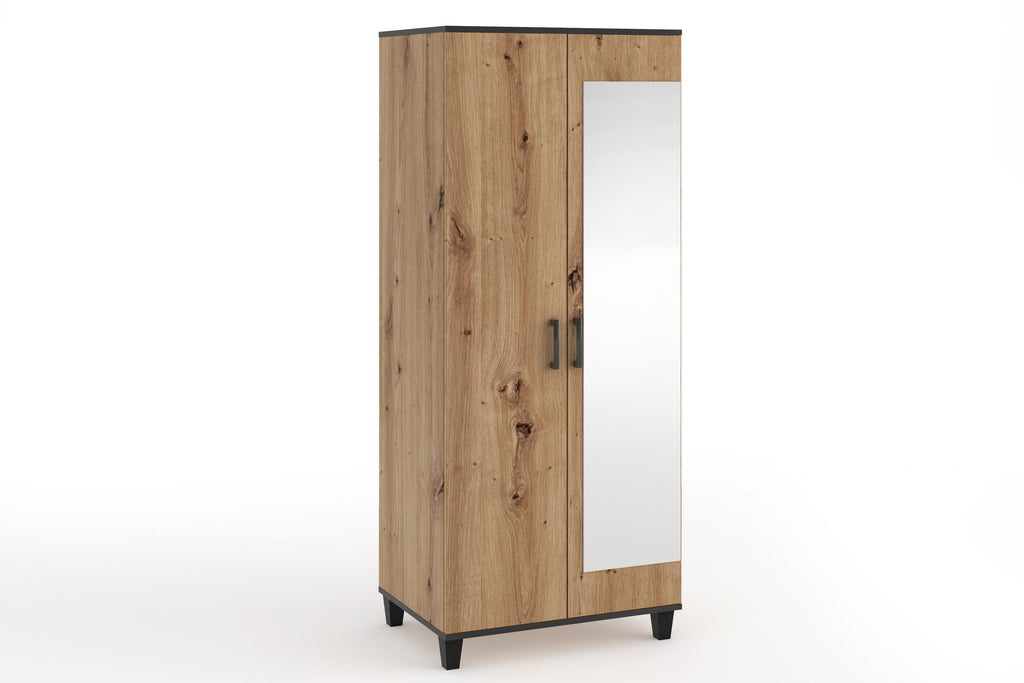 Specchio Spiegelschrank, 80 cm. Farbe: Artisan; Maße: 80 x 193 x 56 cm