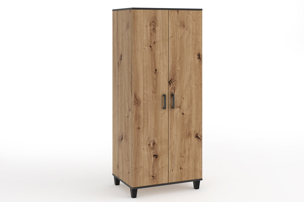 Forte 80 cm Kleiderschrank ohne Spiegel. Farbe: Artisan; Maße: 80 x 193 x 56 cm