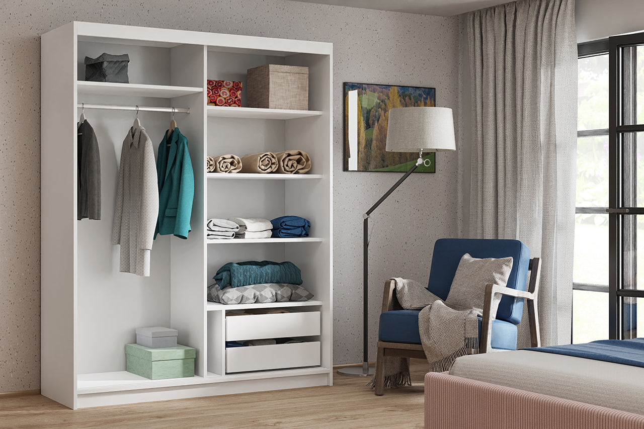 Großer Kleiderschrank DAREK – modernes Design und Funktionalität 100-180cm